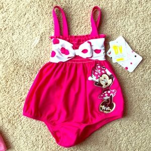 Mini mouse one piece bathing suit 12-18